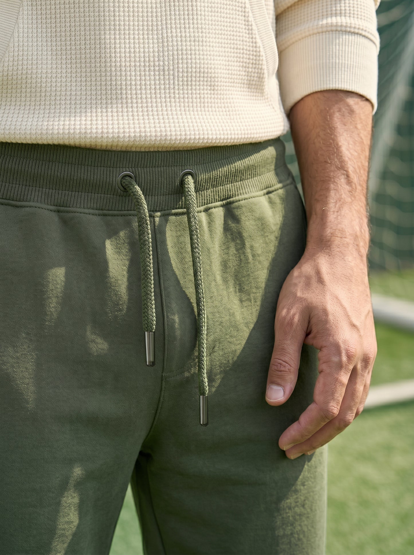 TOM MILTON Men Olive Green Color Knee Length Pure Cotton Shorts