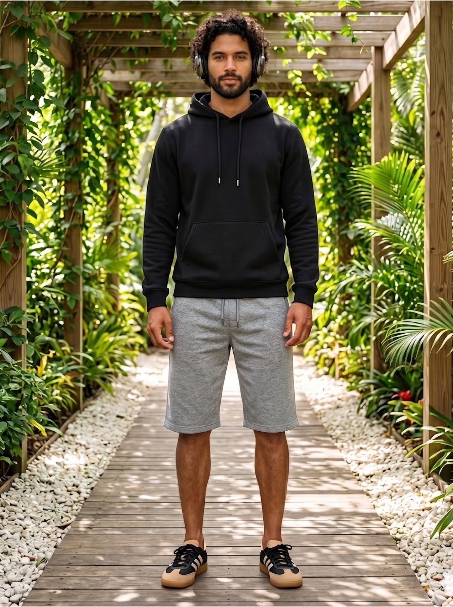 TOM MILTON Men Grey Color Knee Length Pure Cotton Shorts