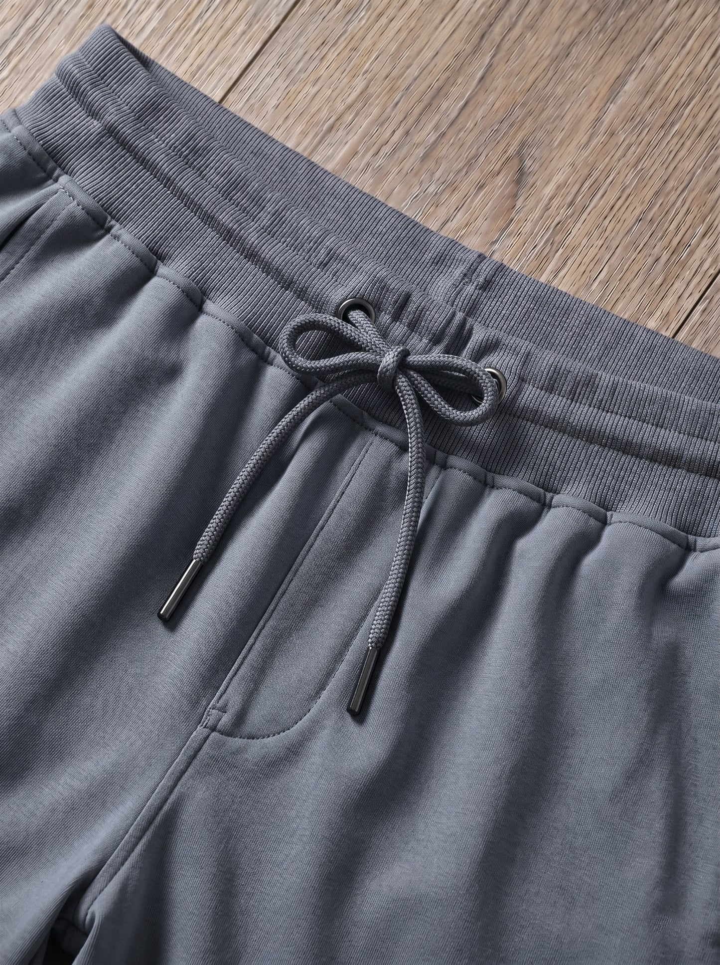 TOM MILTON Men Steel Grey Color Knee Length Pure Cotton Shorts