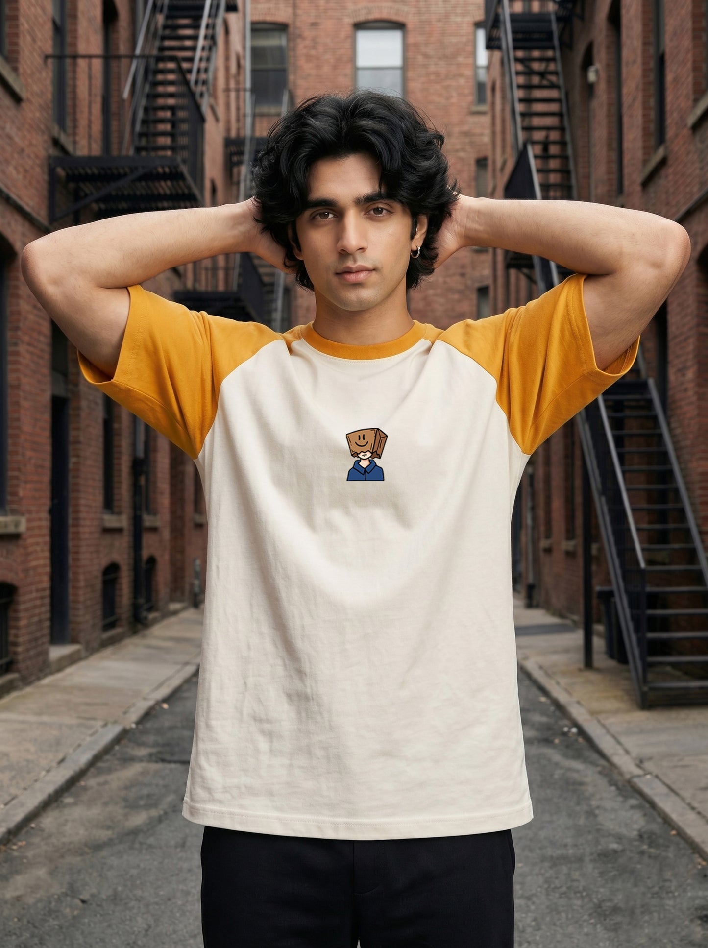TOM MILTON Men White Color Round Neck Reclon Half Sleeve Oversize tshirt