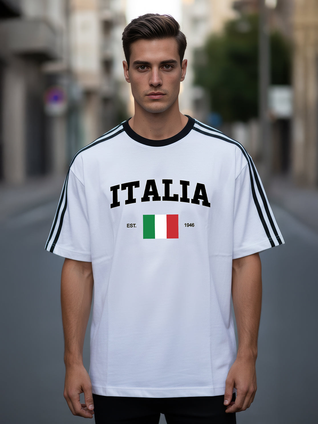 TOM MILTON Man White Color Round Neck Half Sleeve Oversized Net Folding tshirt