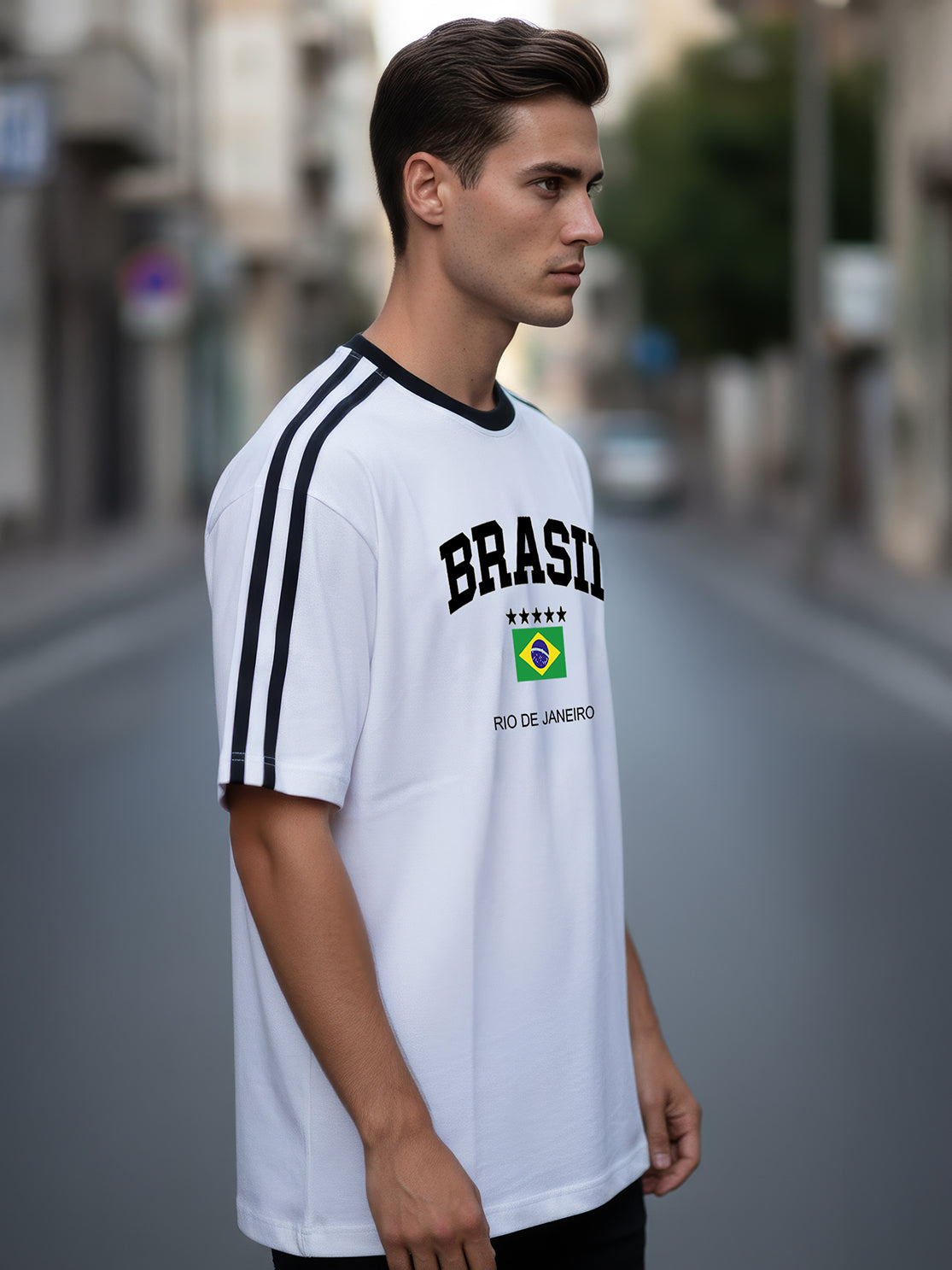 TOM MILTON Man White Color Round Neck Half Sleeve Oversized Net Folding tshirt