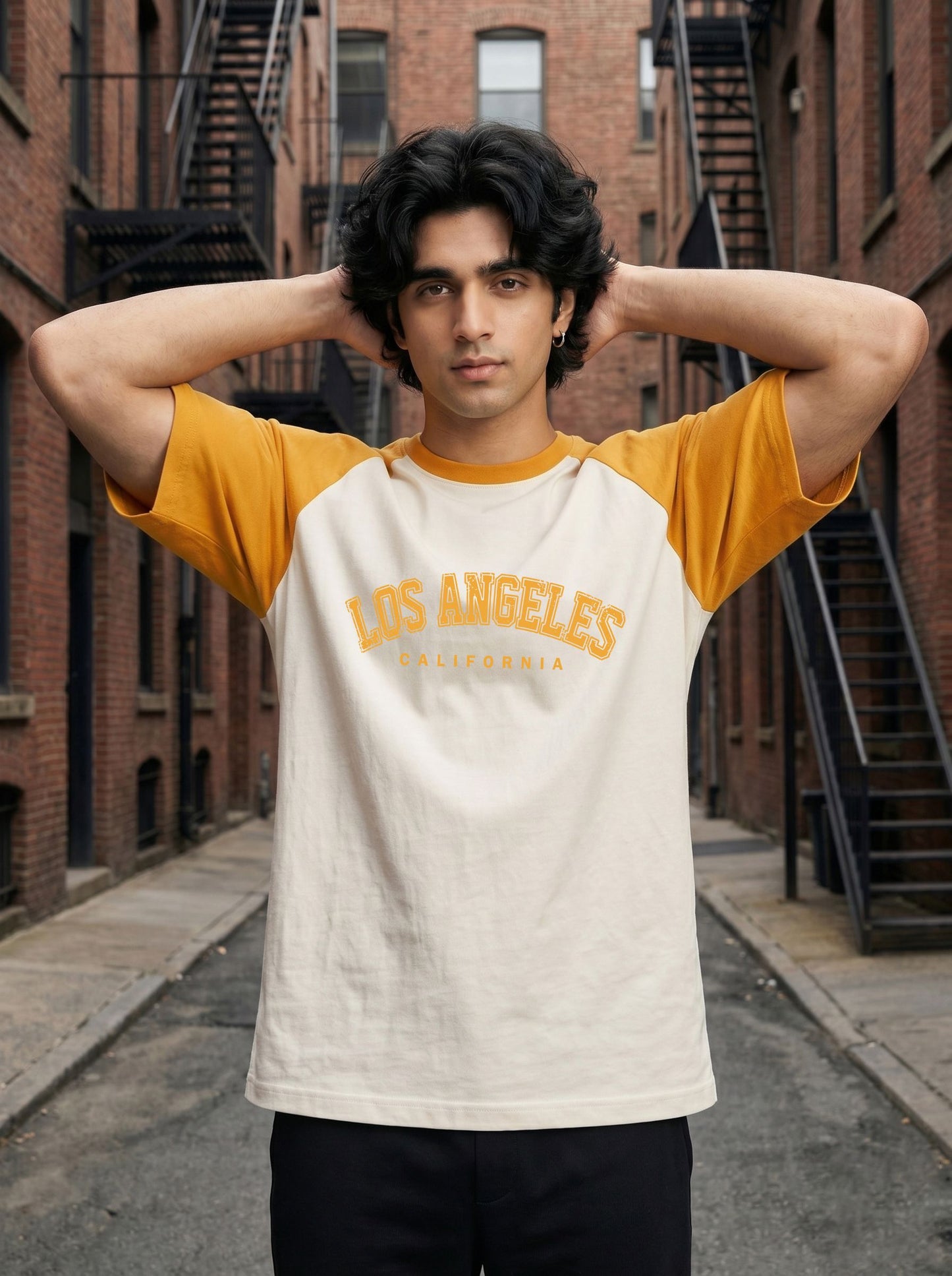 TOM MILTON Men White Color Round Neck Reclon Half Sleeve Oversize tshirt