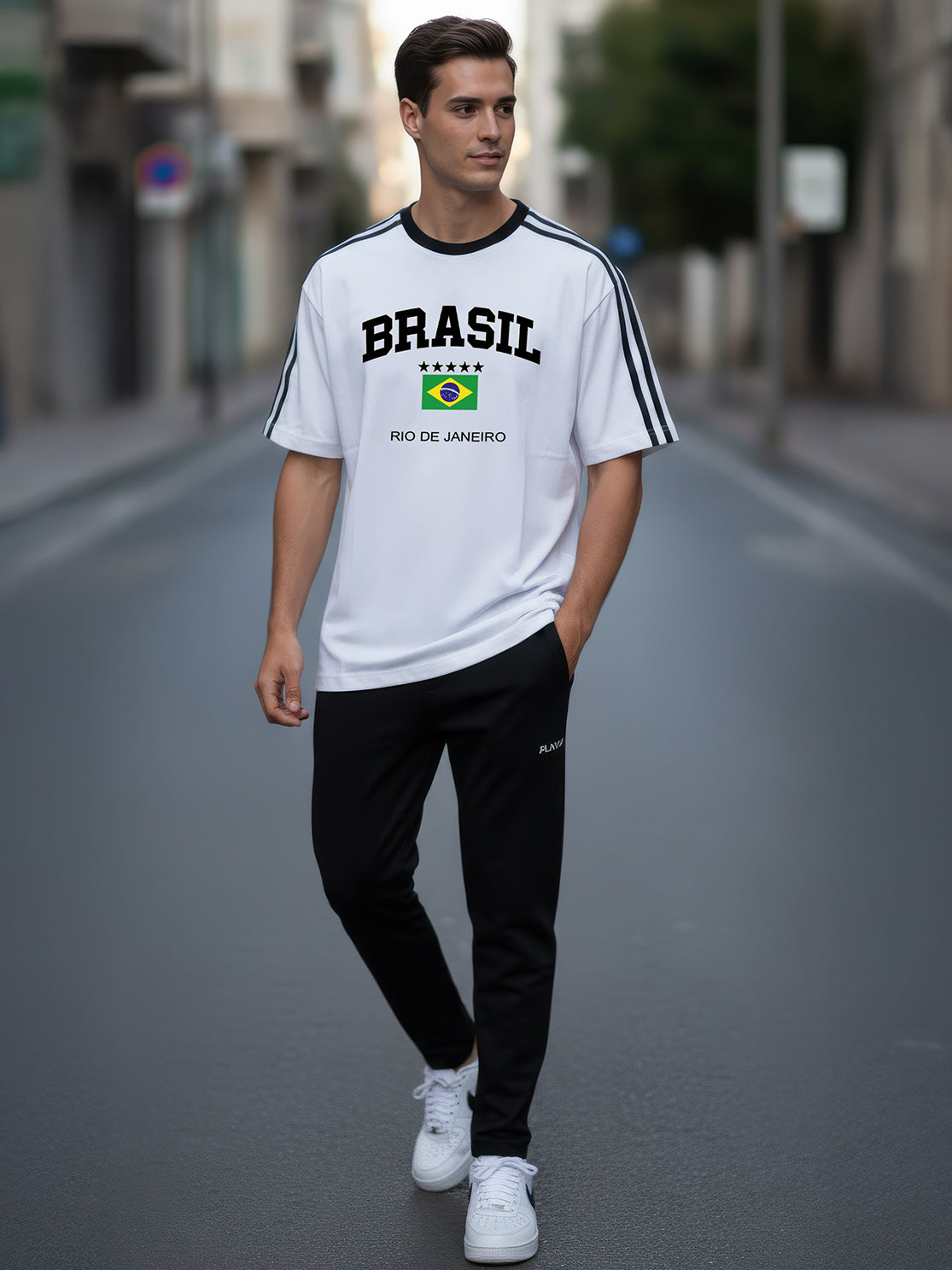 TOM MILTON Man White Color Round Neck Half Sleeve Oversized Net Folding tshirt