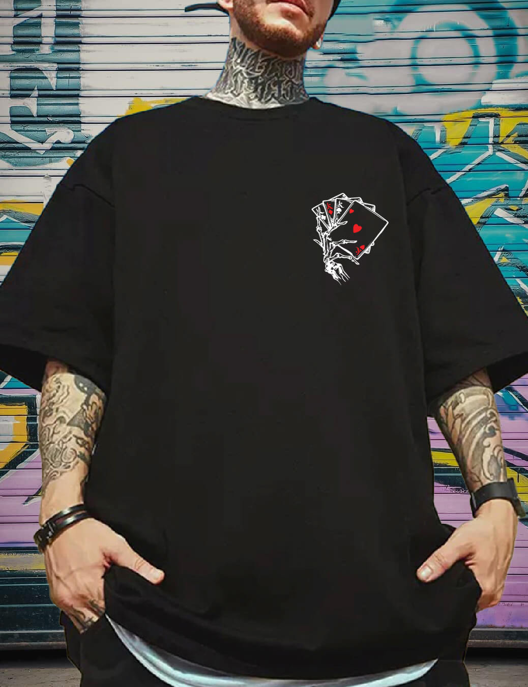 Card Tshirt - Oversized T Shirt