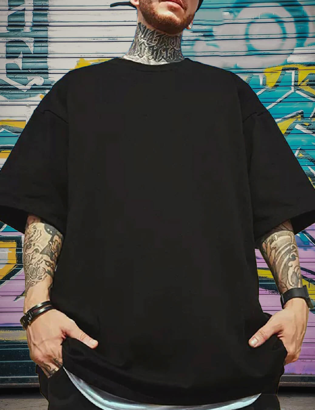 teddy bear oversized t shirt for men printed